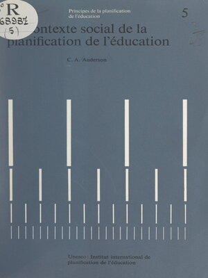 cover image of Le contexte social de la planification de l'éducation